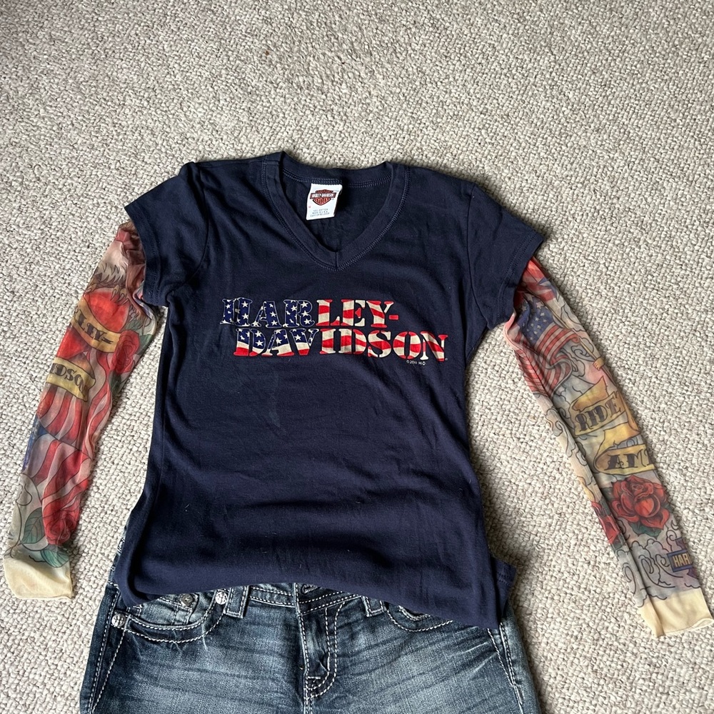 Harley-Davidson Long Sleeve Shirt.